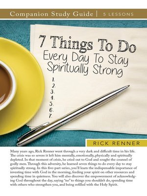 cover image of 7 Things to Do to Stay Spiritually Strong Study Guide